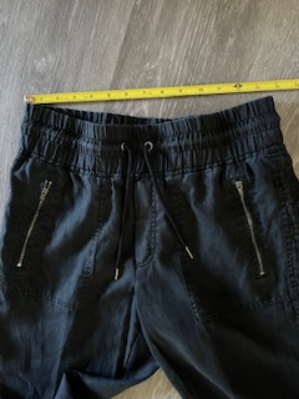 🧡3/15 Athleta Linen Black Joggers Women's 4 - Picture 6 of 10